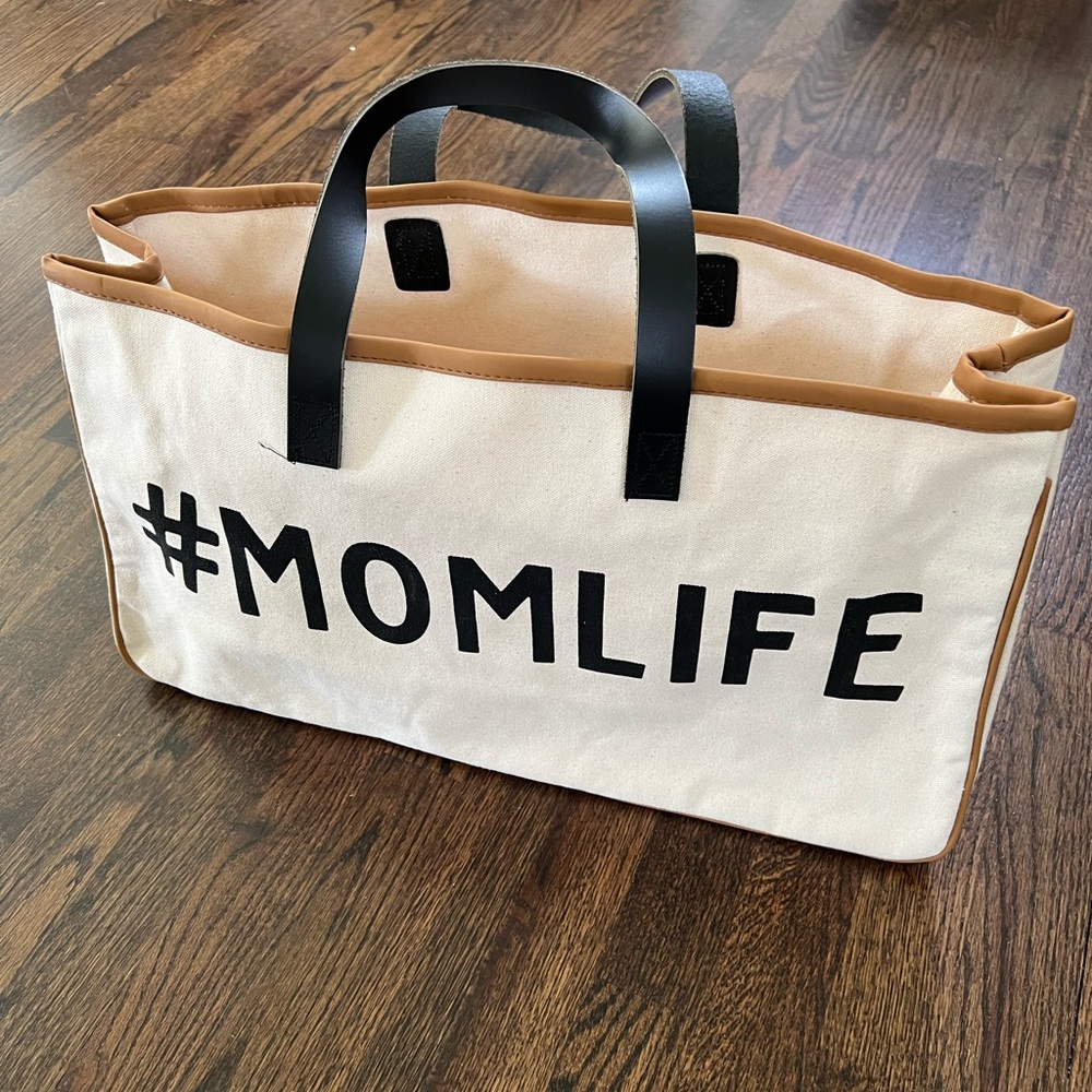 #MOMLIFE Canvas Tote Bag by Santa Barbara Design Studio